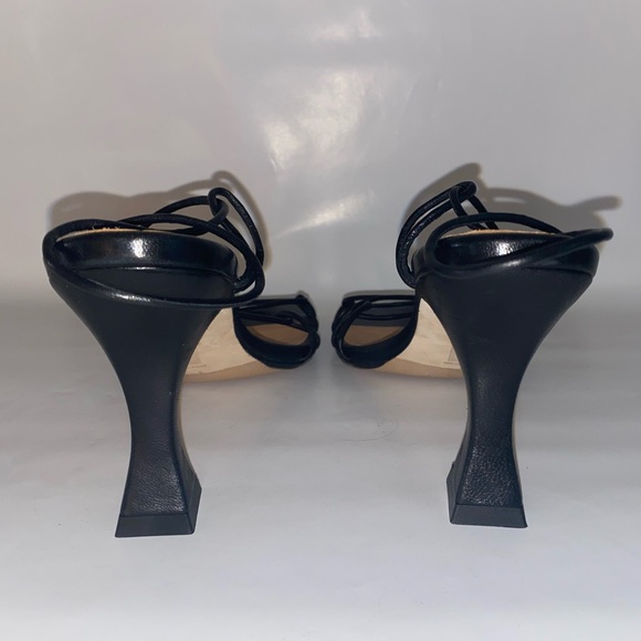 MIISTA London Kitten Heel Black Strappy Sandal SZ 9 NWB - Picture 11 of 12